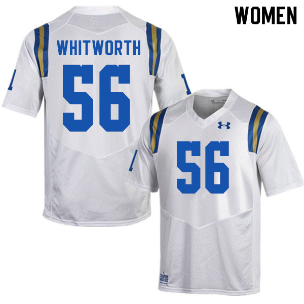 Women #56 Brad Whitworth UCLA Bruins College Football Jerseys Sale-White